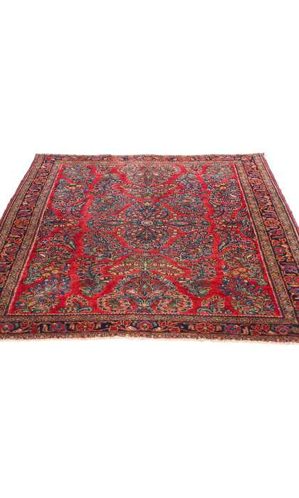 3 x 5 Vintage Persian Sarouk Rug 78915