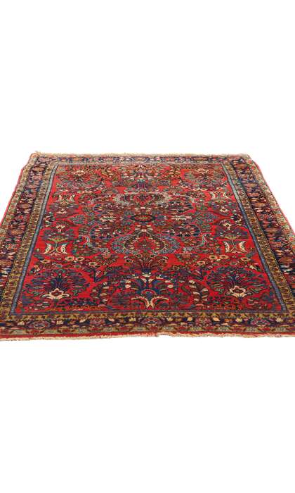 3 x 5 Vintage Persian Sarouk Rug 78929