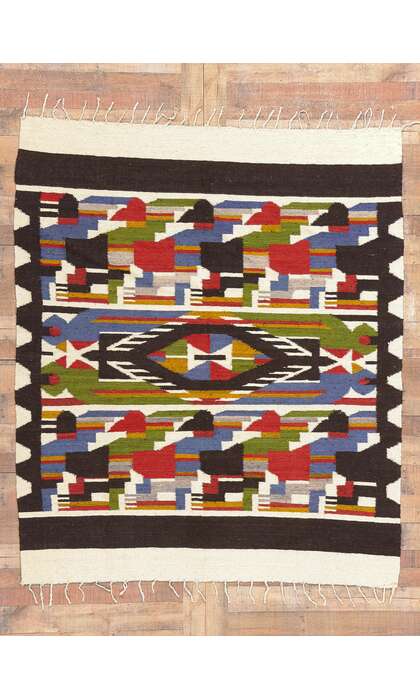 6 x 7 Vintage South American Peruvian Kilim Rug 78926