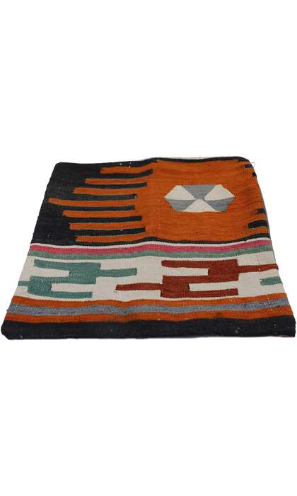 2 x 2 Vintage Turkish Kilim Rug Tribal Pillow Cover 53634