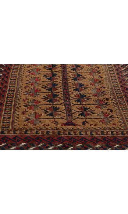 2 x 4 Antique Afghan Baluch Prayer Rug 78988