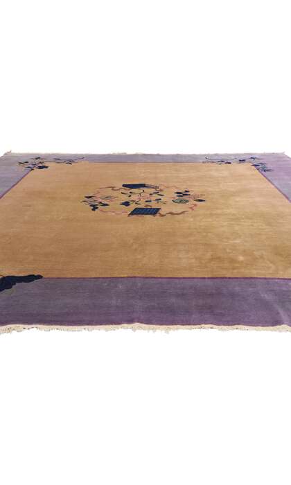 10 x 12 Antique Chinese Art Deco Rug 78185