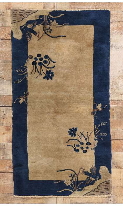 3 x 5 Antique Chinese Art Deco Rug 78978