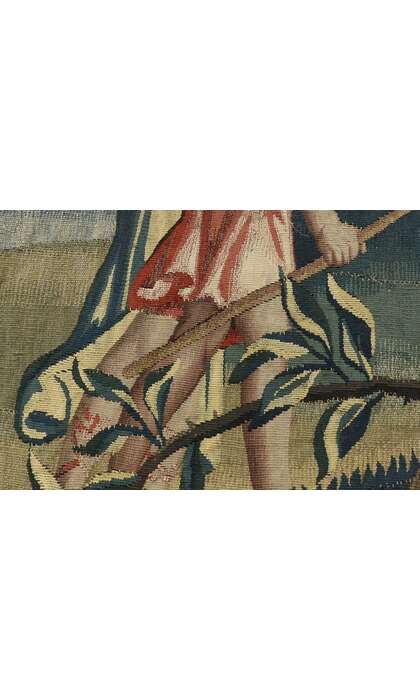 7 x 14 Antique French Aubusson Tapestry 77237