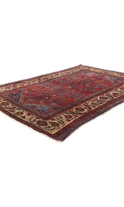 5 x 6 Antique Persian Lilihan Rug 78963