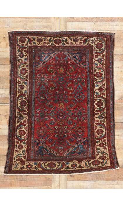 5 x 6 Antique Persian Lilihan Rug 78963