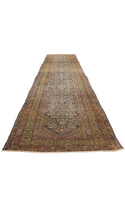 3 x 17 Distressed Antique Persian Malayer Rug Runner 76793
