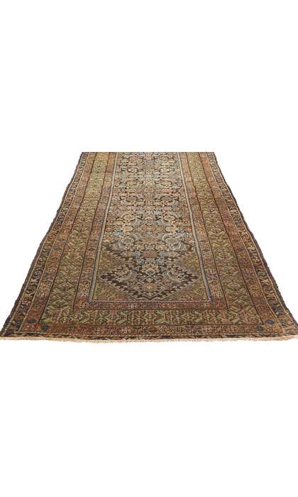 3 x 17 Distressed Antique Persian Malayer Rug Runner 76793