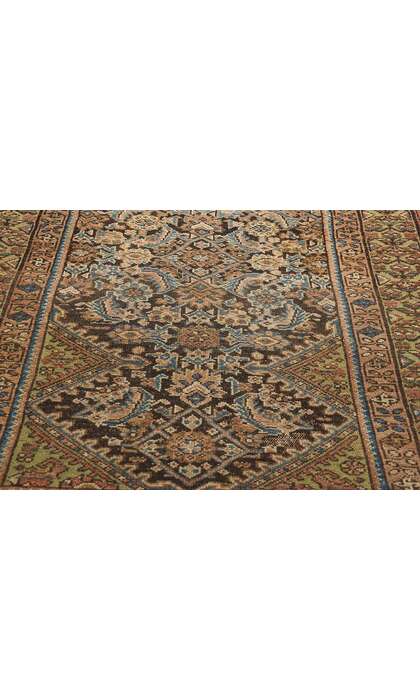 3 x 17 Distressed Antique Persian Malayer Rug Runner 76793