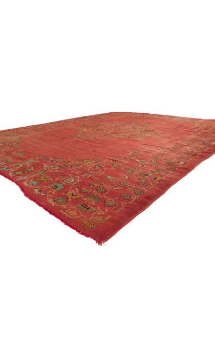 9 x 11 Antique Turkish Oushak Rug 76655