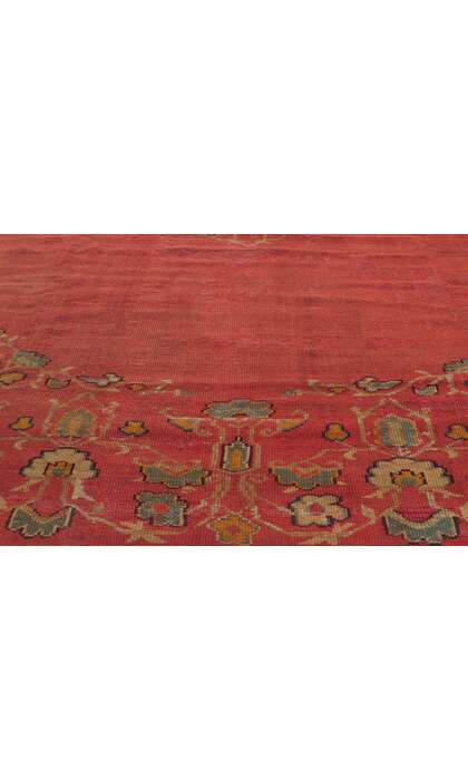 9 x 11 Antique Turkish Oushak Rug 76655