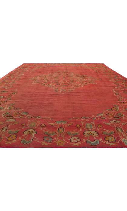 9 x 11 Antique Turkish Oushak Rug 76655