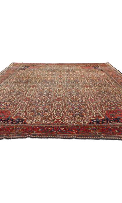 9 x 11 Antique Persian Farahan Rug 74980