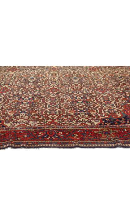 9 x 11 Antique Persian Farahan Rug 74980