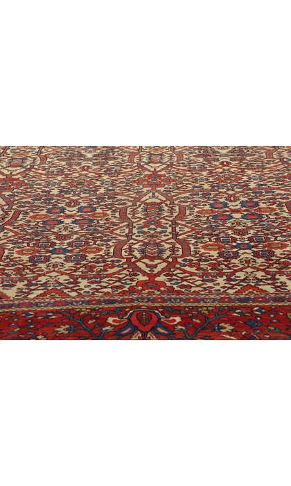 9 x 11 Antique Persian Farahan Rug 74980
