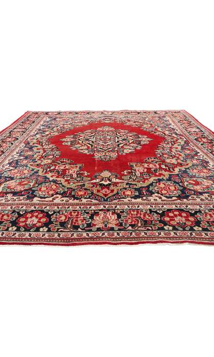 9 x 13 Antique Persian Mahal Rug 78961