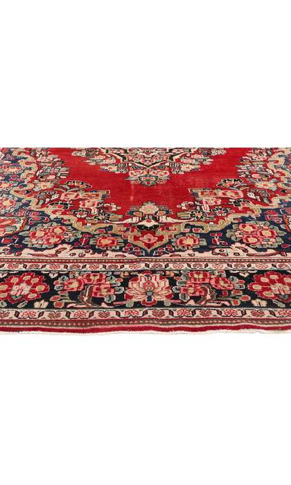 9 x 13 Antique Persian Mahal Rug 78961