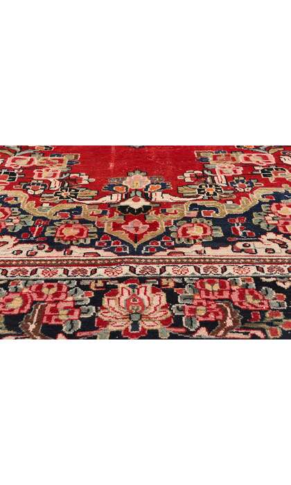 9 x 13 Antique Persian Mahal Rug 78961
