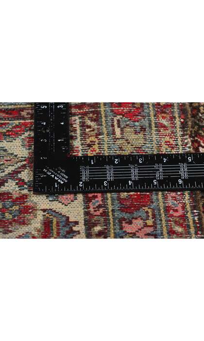 2 x 3 Antique-Worn Persian Hamadan Rug 78965