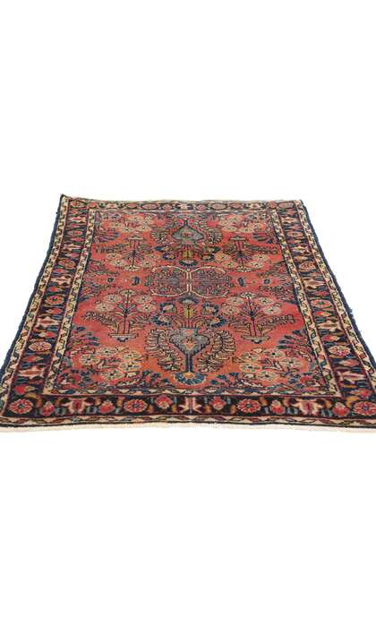 3 x 4 Antique Persian Dergazine Hamadan Rug 78947