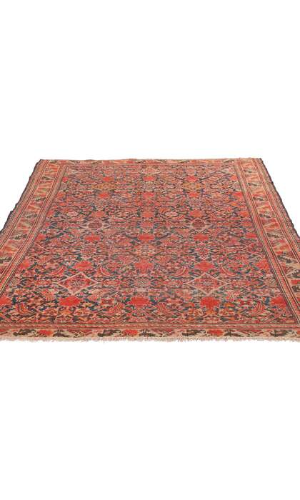 4 x 6 Distressed Antique Persian Malayer Rug 78970