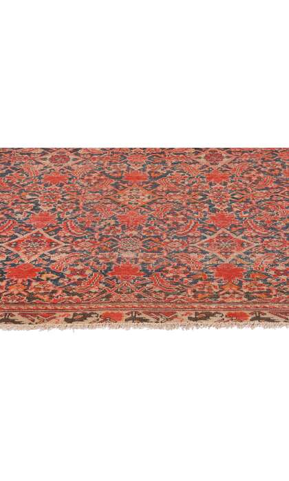 4 x 6 Distressed Antique Persian Malayer Rug 78970