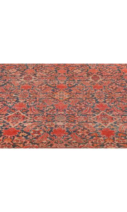 4 x 6 Distressed Antique Persian Malayer Rug 78970