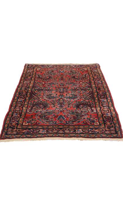 3 x 4 Antique Persian Dergazine Hamadan Rug 78995