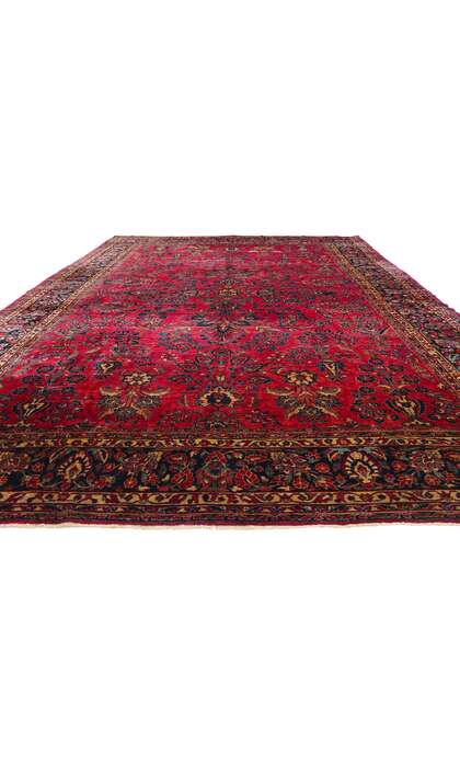 10 x 16 Antique Persian Sarouk Rug 78983