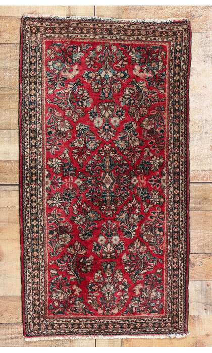 2 x 4 Antique Persian Sarouk Rug 78964