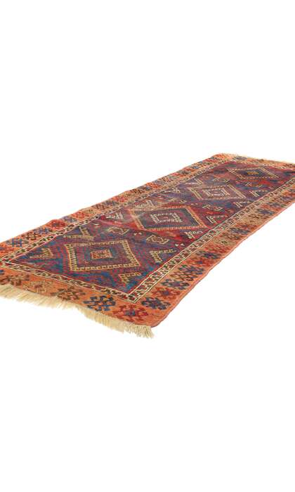 3 x 8 Antique Tribal Turkish Yuruk Rug 78935