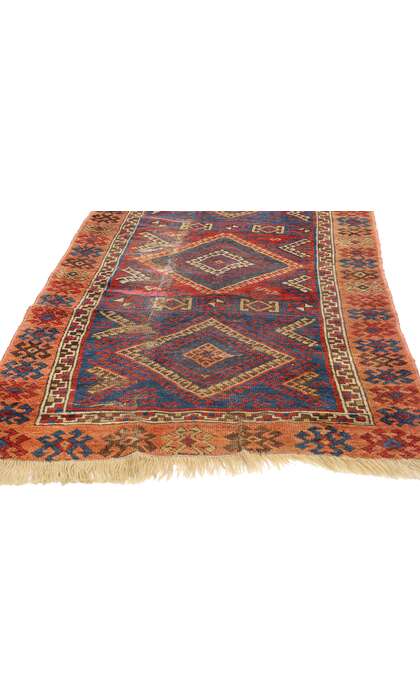 3 x 8 Antique Tribal Turkish Yuruk Rug 78935