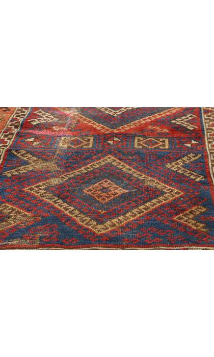 3 x 8 Antique Tribal Turkish Yuruk Rug 78935