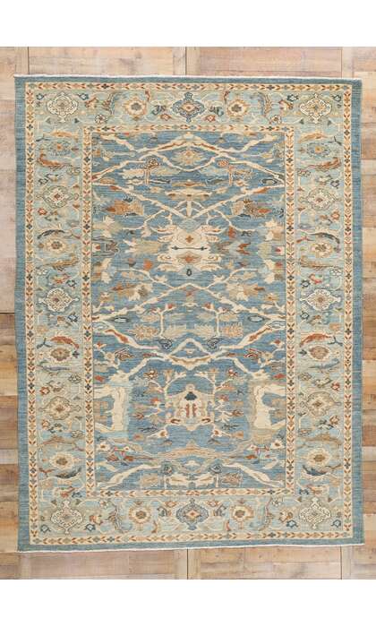 9 x 12 Turkish Blue Sultanabad Rug 60900