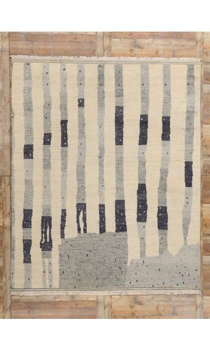 8 x 10 Organic Modern Brutalist Moroccan Rug 31233