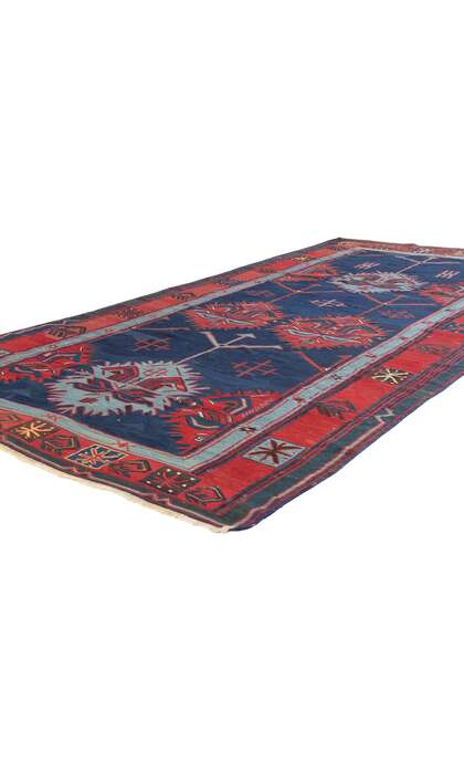 5 x 10 Antique Caucasian Avar Kilim Rug 78944