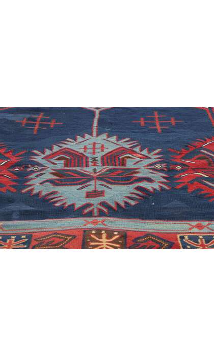 5 x 10 Antique Caucasian Avar Kilim Rug 78944