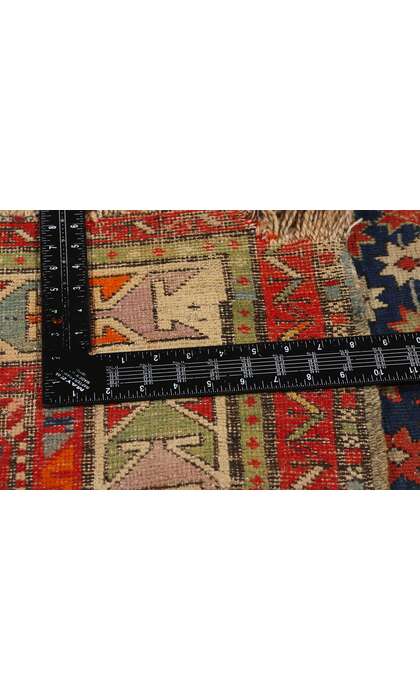 3 x 4 Antique Caucasian Kazak Prayer Rug 78977