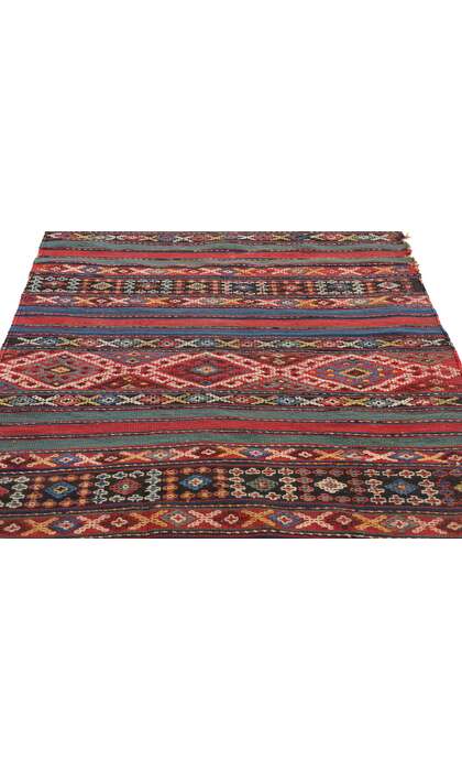 2 x 7 Antique Caucasian Shahsavan Jajim Kilim Rug 789432 x 7 Antique Caucasian Shahsavan Jajim Kilim Rug 78943