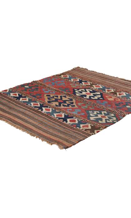 3 x 4 Antique Caucasian Shirvan Kilim Rug 78941