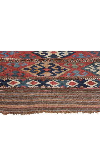 3 x 4 Antique Caucasian Shirvan Kilim Rug 78941