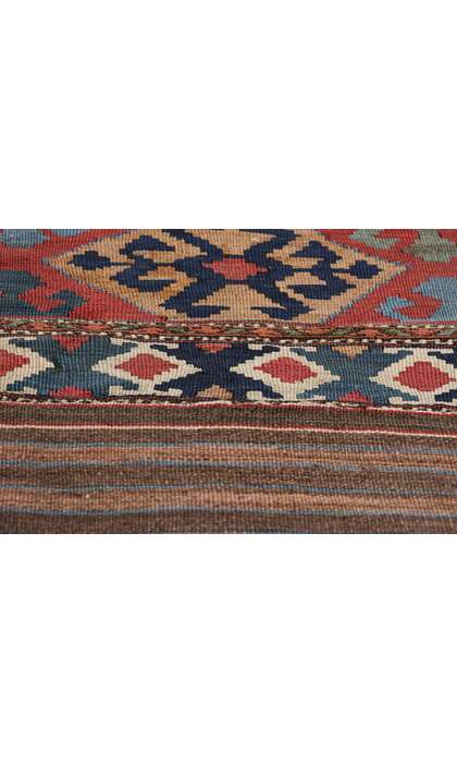3 x 4 Antique Caucasian Shirvan Kilim Rug 78941