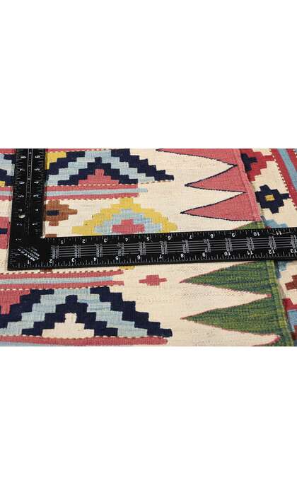 7 x 10 Antique Caucasian Shirvan Kilim Rug 78946