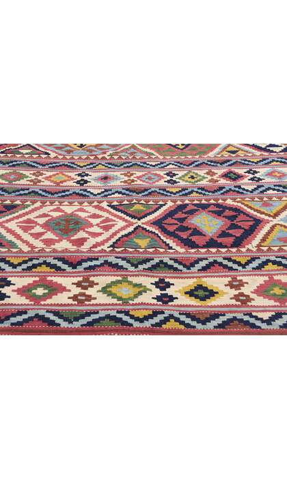 7 x 10 Antique Caucasian Shirvan Kilim Rug 78946