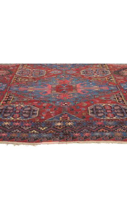 8 x 11 Antique Caucasian Soumak Rug 78953