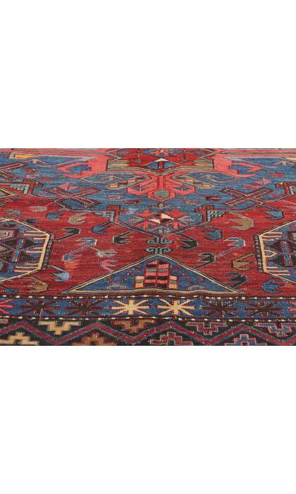 8 x 11 Antique Caucasian Soumak Rug 789538 x 11 Antique Caucasian Soumak Rug 78953