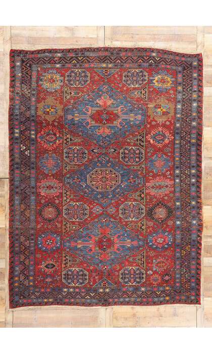 8 x 11 Antique Caucasian Soumak Rug 78953