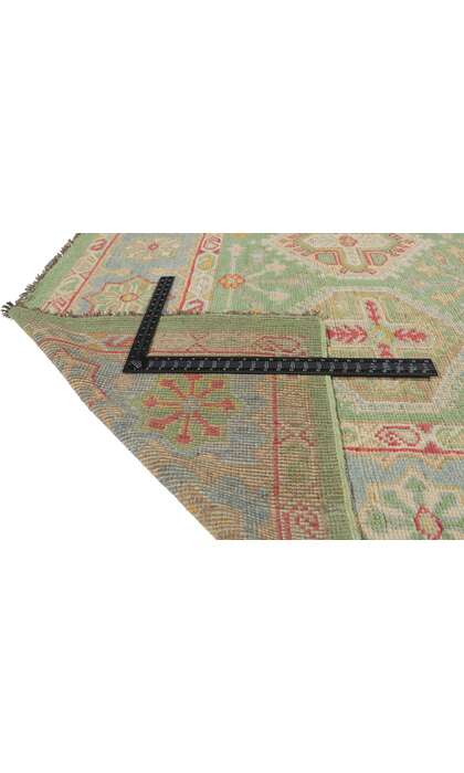 9 x 12 Colorful Green Oushak Rug 80734