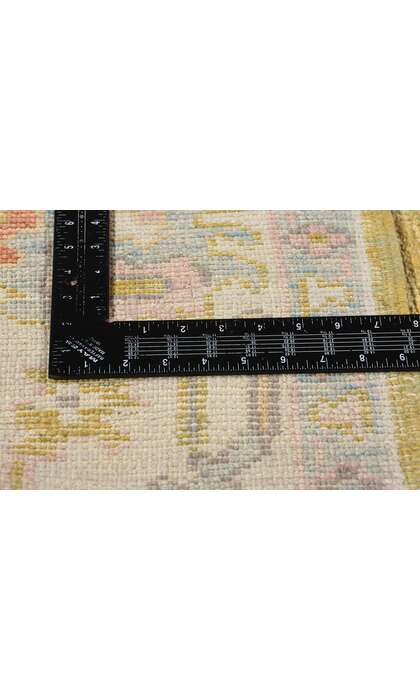 3 x 19 Colorful Modern Turkish Oushak Rug Runner 53947