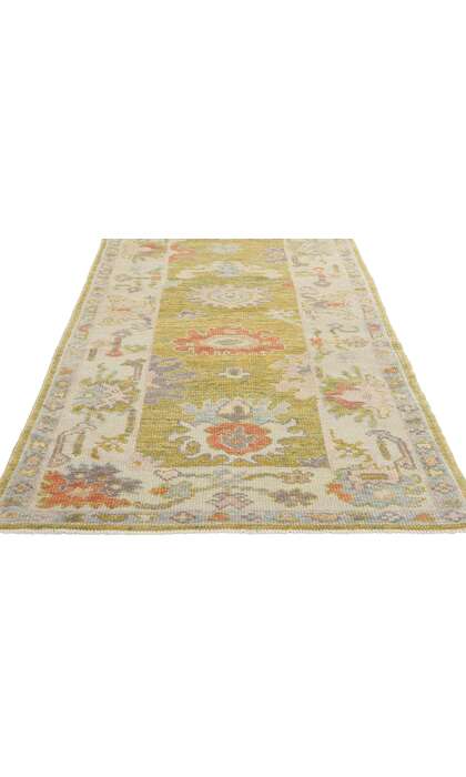 3 x 19 Colorful Modern Turkish Oushak Rug Runner 53947